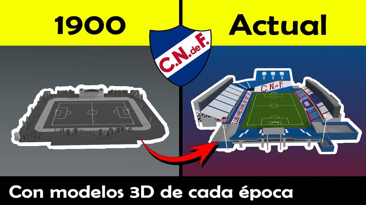 Todas las reformas del histórico Gran Parque Central con Modelos 3D de 1900 a la actualidad
