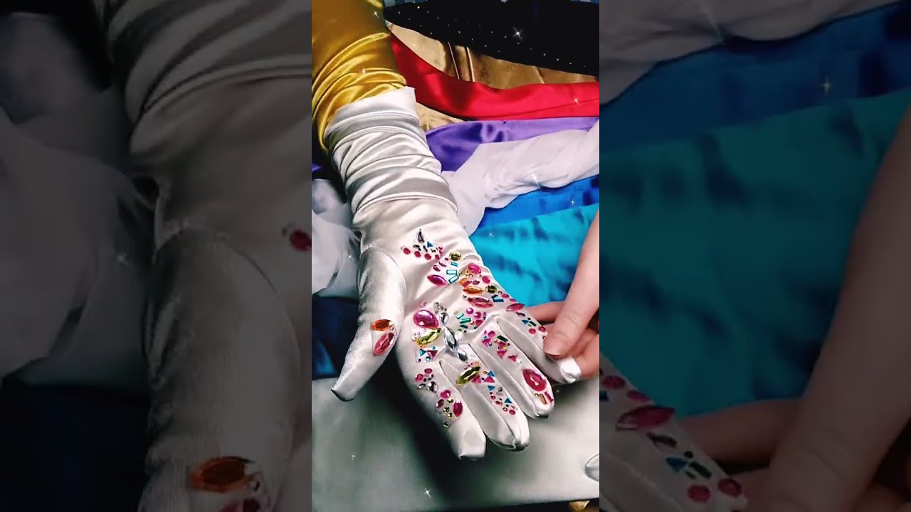 LAYERS of #SATIN #GLOVES #asmrlikeasandbox #ASMR