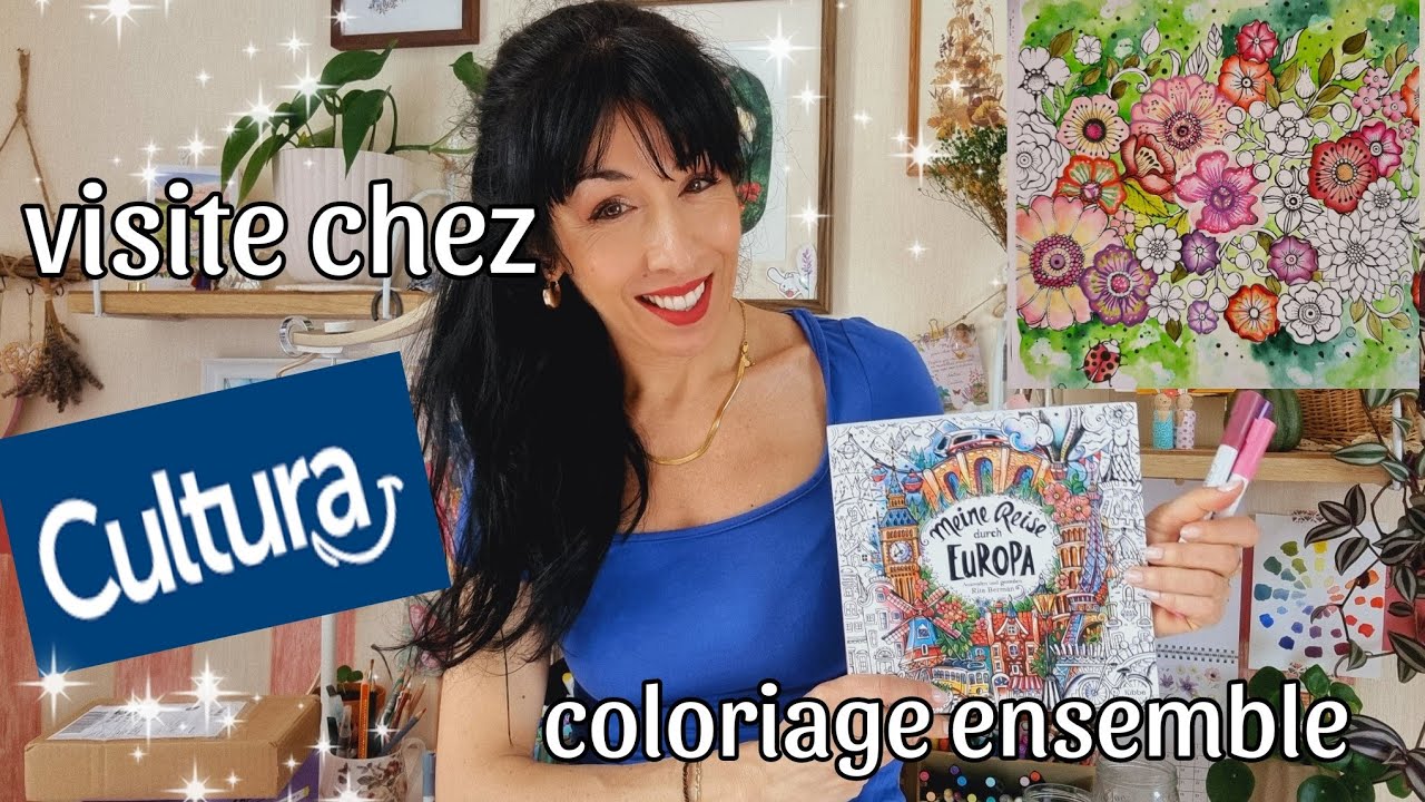 Coloriage ensemble et un tour chez Cultura.  Juin 2024