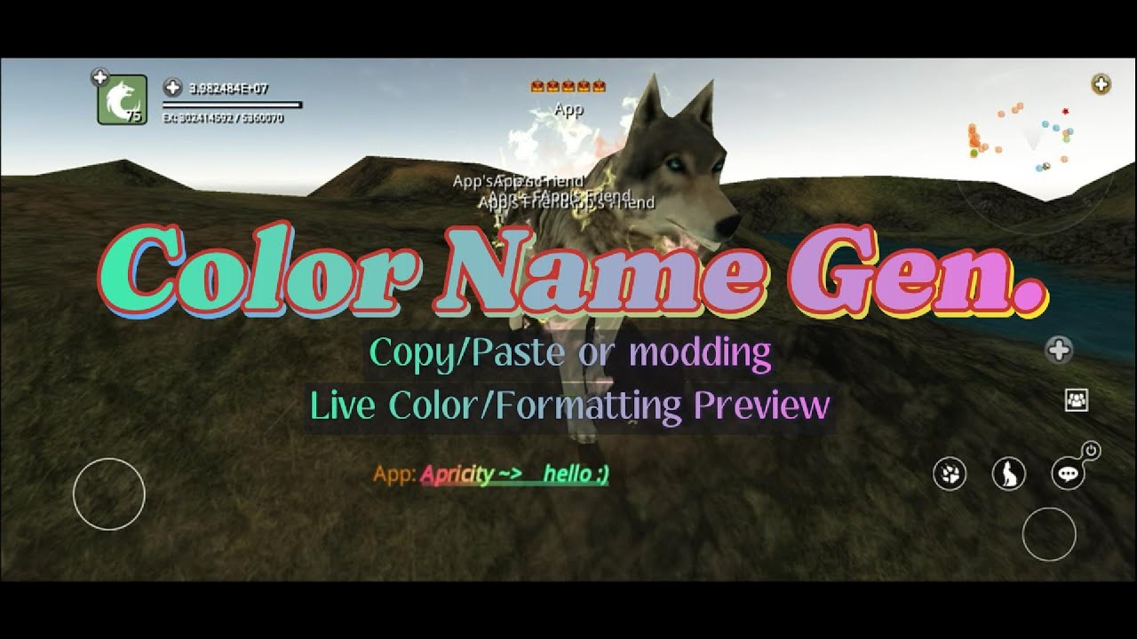 [Wolf Online][Link] Colorful Gradient Name Gen (Copy/Paste or Mod)