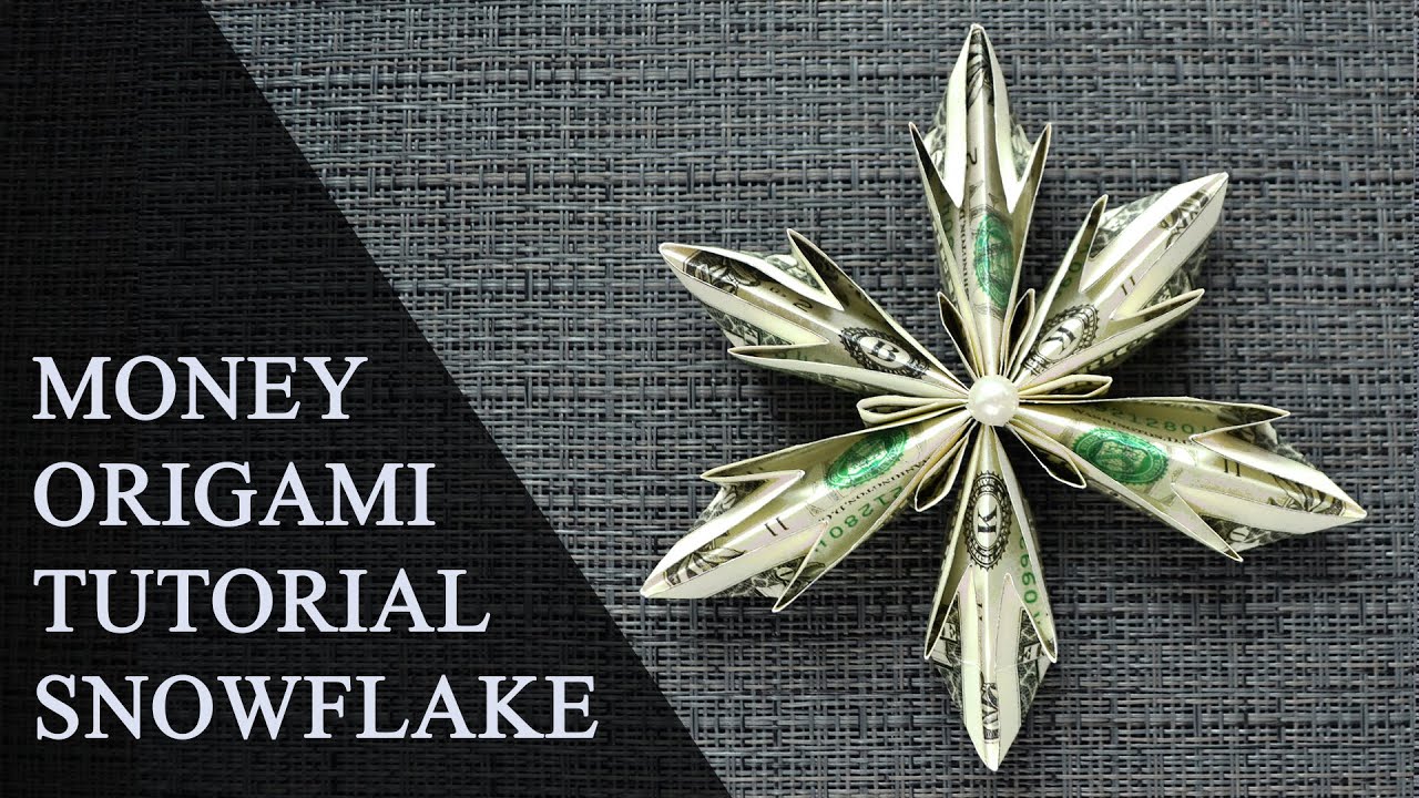 MONEY SNOWFLAKE | Easy Dollar Origami for Christmas | Tutorial DIY by NProkuda