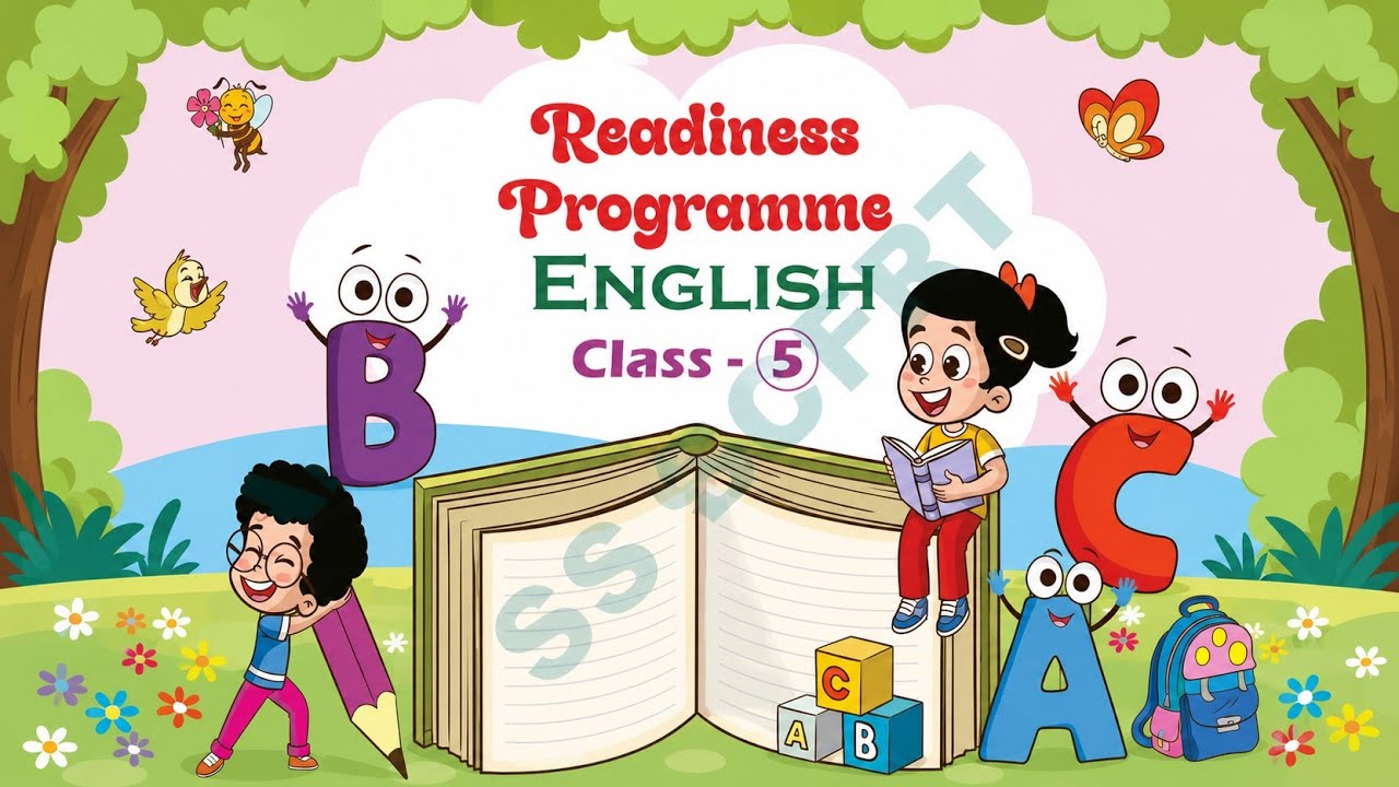 A. P New text book 5 th class English Readiness book Rhyme 1