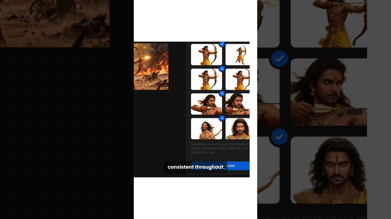 I crated an entire Mahabharata AI short film  in 10 minutes