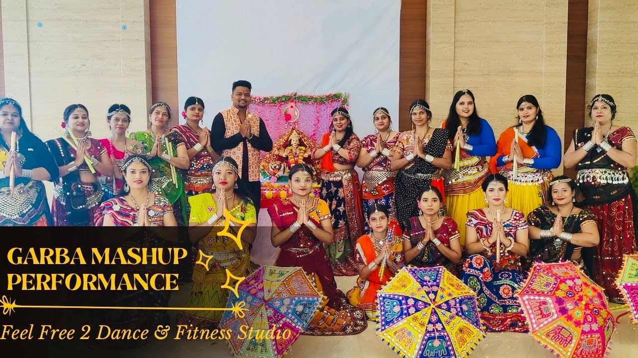 Navratri Special Garba Mashup Performance| Sneha & Anikesh| Feel Free 2 Dance