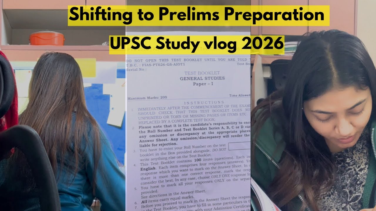 UPSC Prelims 2026 Preparation | Getting Back on Track | Study Vlog 📚