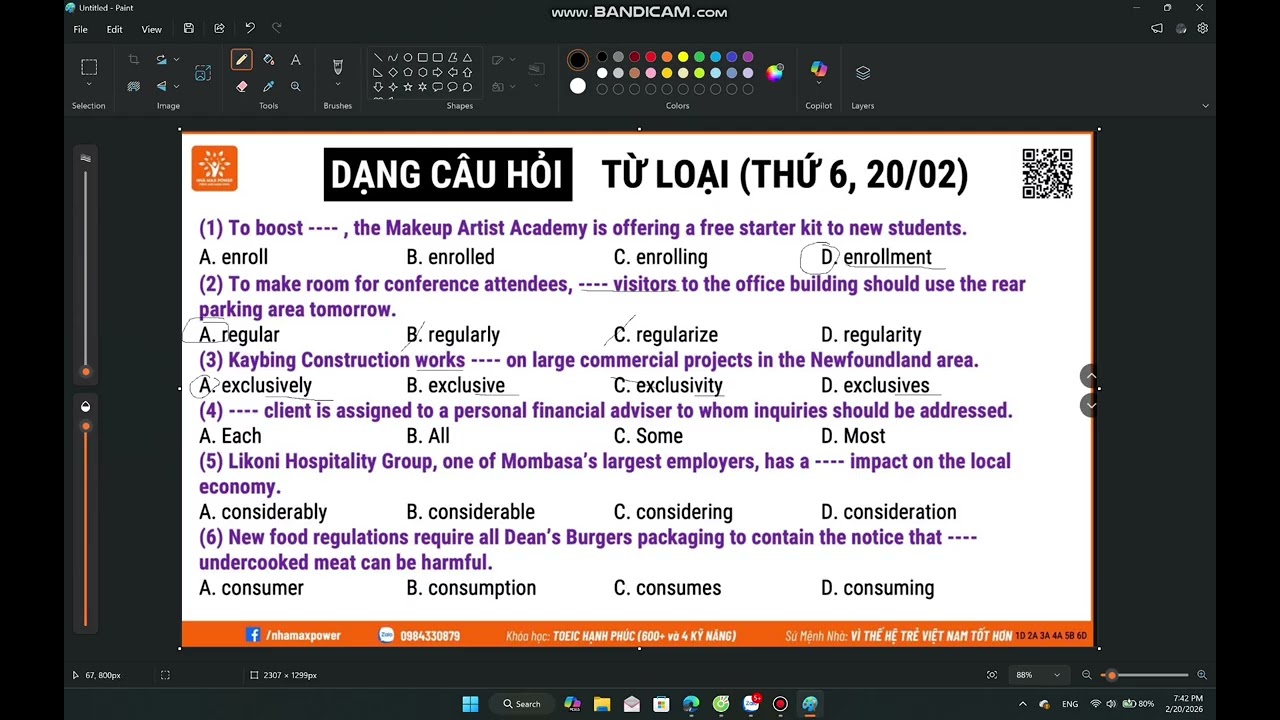 Sửa từ loại