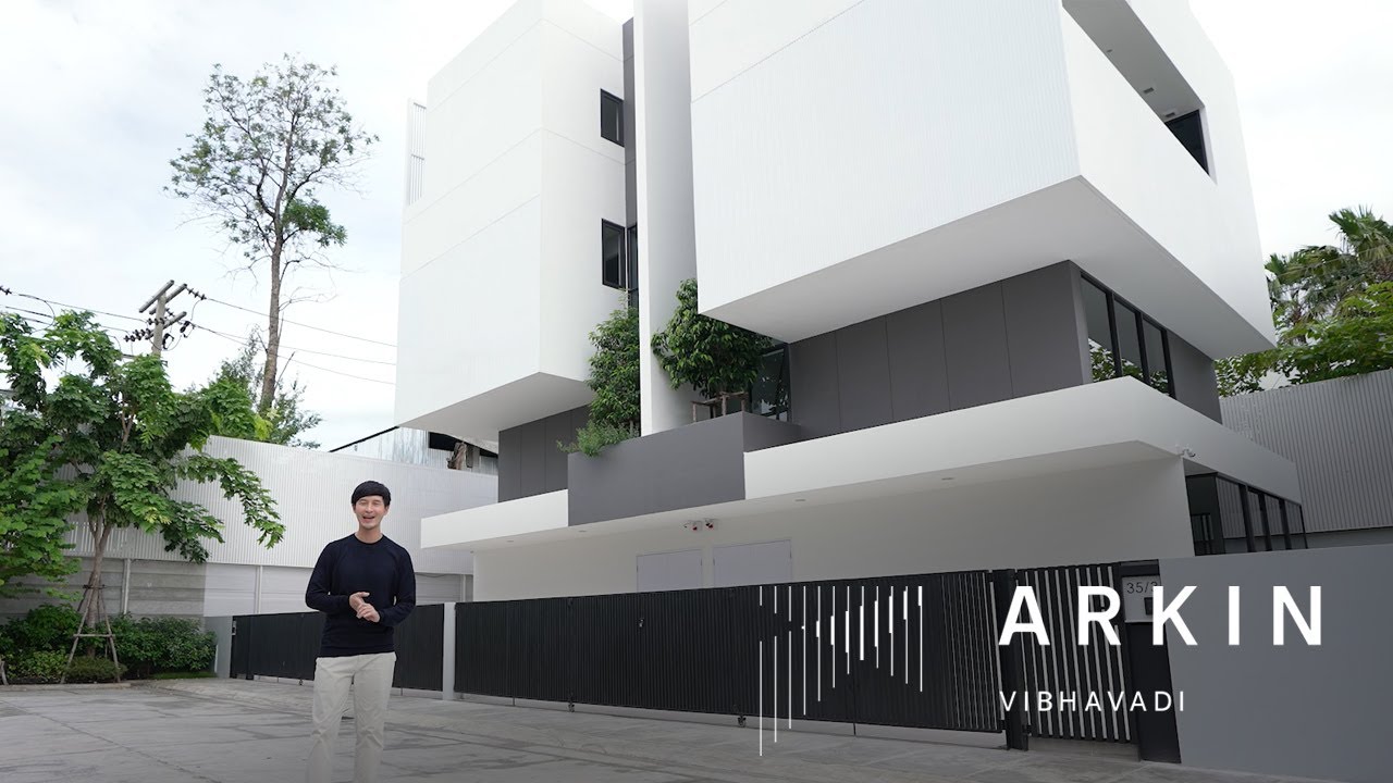 Arkin วิภาวดี : บ้านแฝด3ชั้นครึ่ง สมาร์ทโฮมสไตล์มินิมอล นอกทึบ..เป็นส่วนตัว-ในโปร่ง..โล่งอยู่สบาย