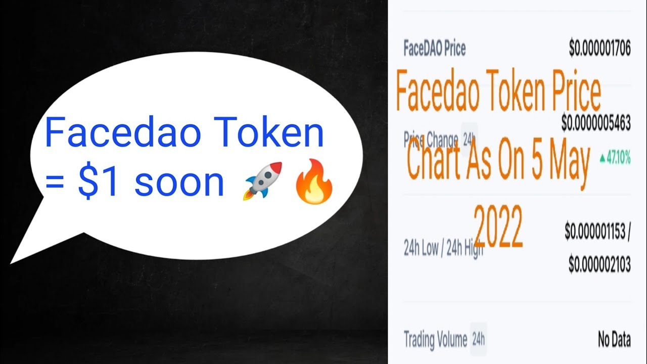 Facedao price today. Here is a video of how facedao cryptocurrency has performed in the last 24 hr.