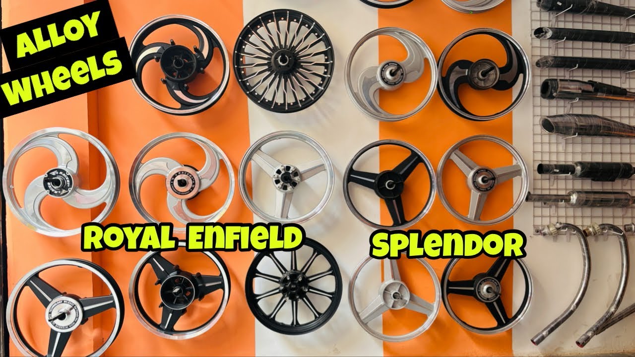 Alloy Wheels For Royal Enfield & Splendor🔥 | Bullet 350 Standard 2025 Alloy Wheels |