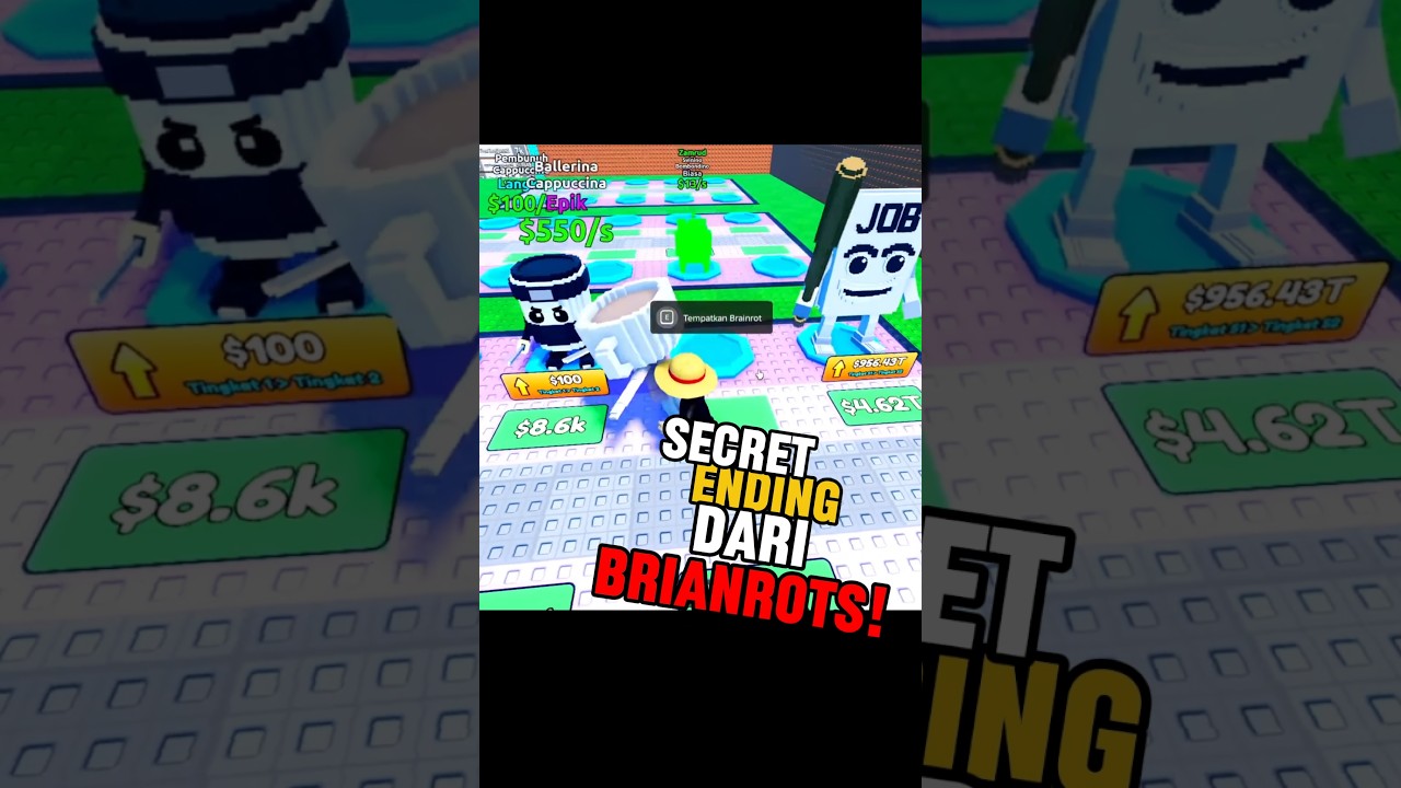 secret ending dari game Brainrots 