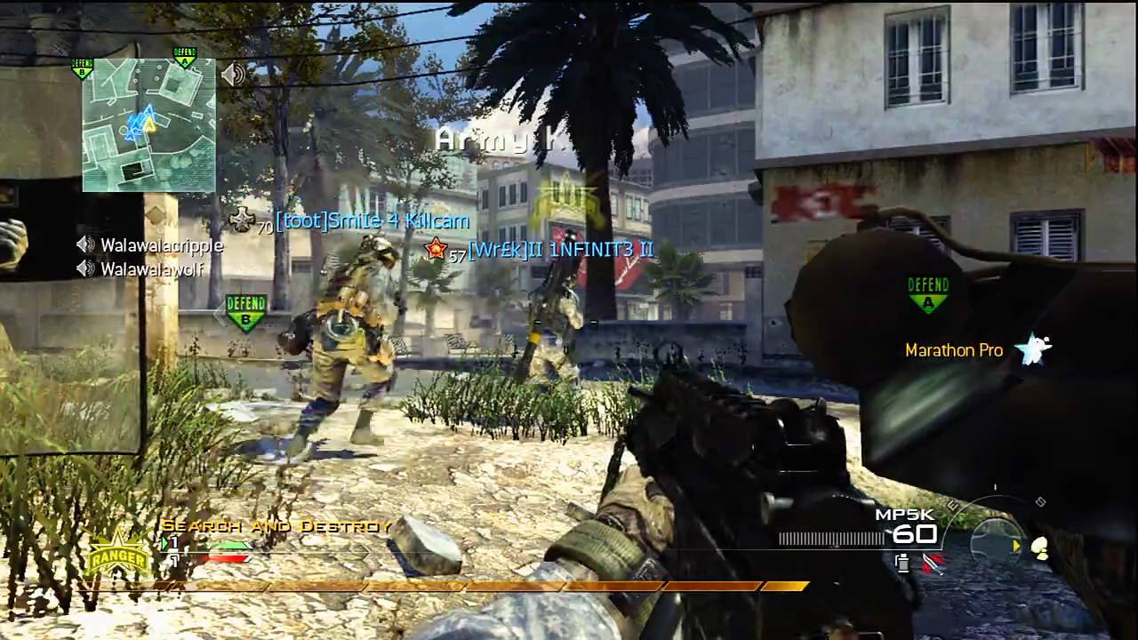 Modern Warfare 2 Camper's Search and Destroy 15 (Knifing Some Nubs)