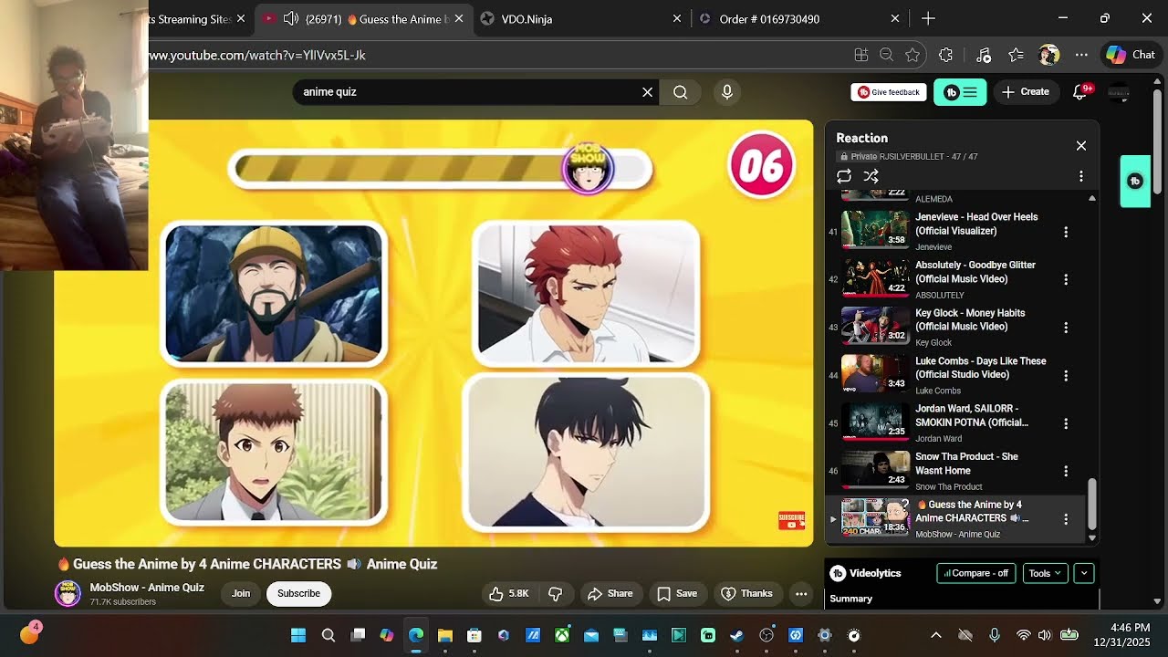 🔥Guess the Anime by 4 Anime CHARACTERS 🔊 Anime Quiz