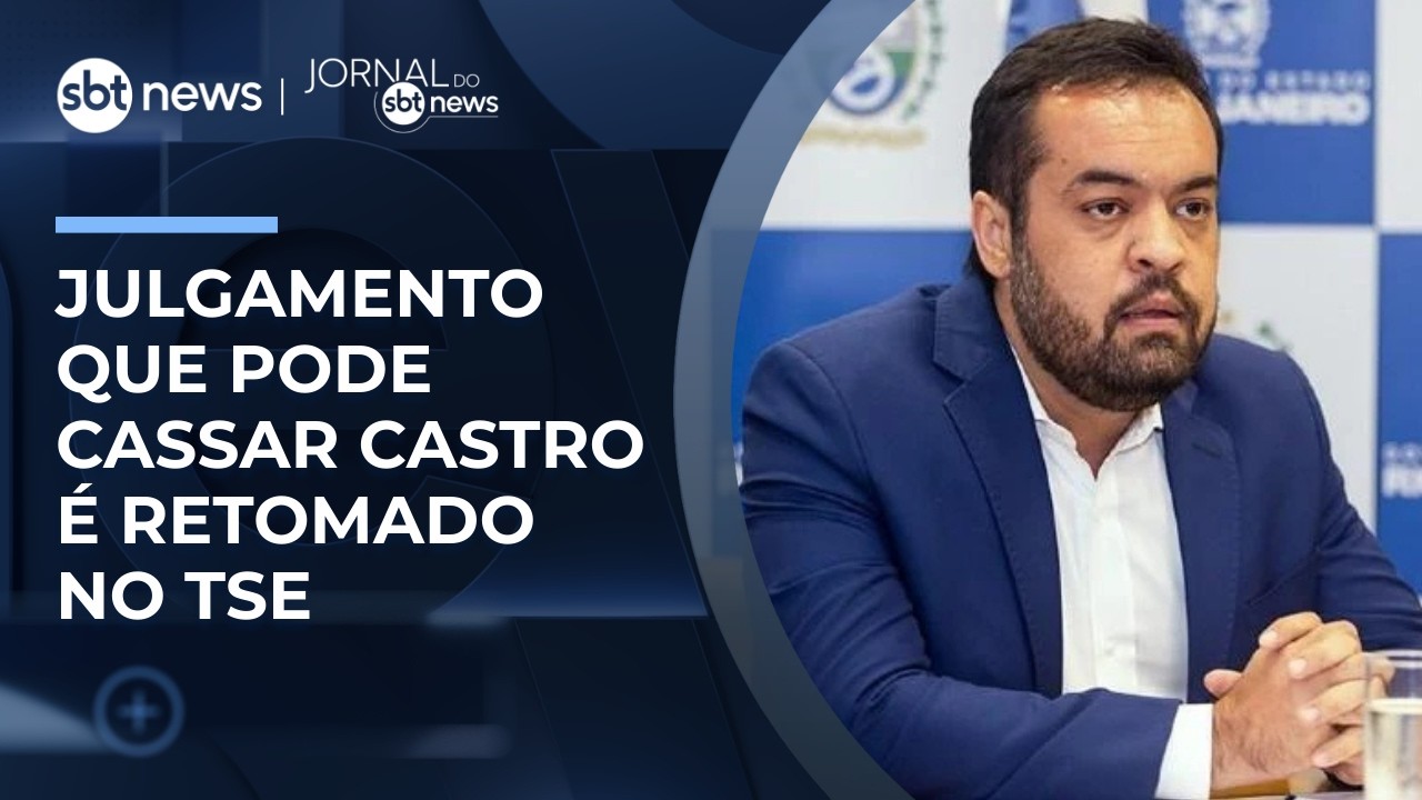 TSE retoma julgamento que pode cassar governador Cláudio Castro | #JornaldoSBTNews