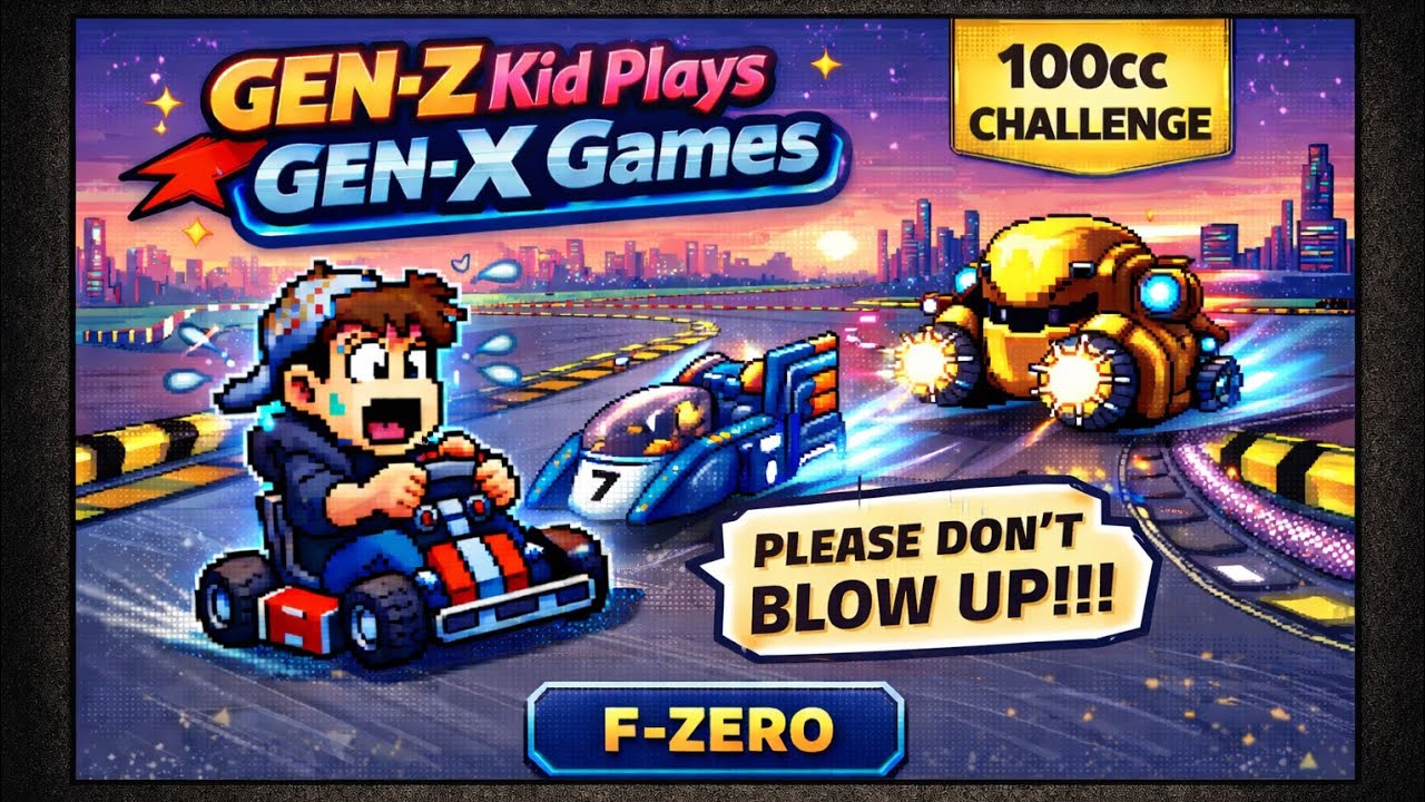 F-Zero (SNES) Gen-Z Kid Plays Gen-X Games 