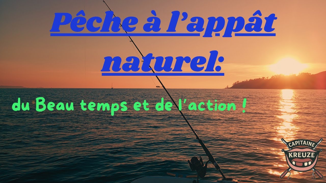 PÊCHE à l'APPÂT NATUREL : Du beau temps et de l'action ! ( PÊCHE EN MER )