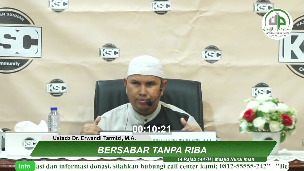 Bersabar Tanpa Riba -- Ustadz Dr. Erwandi Tarmizi, M.A.