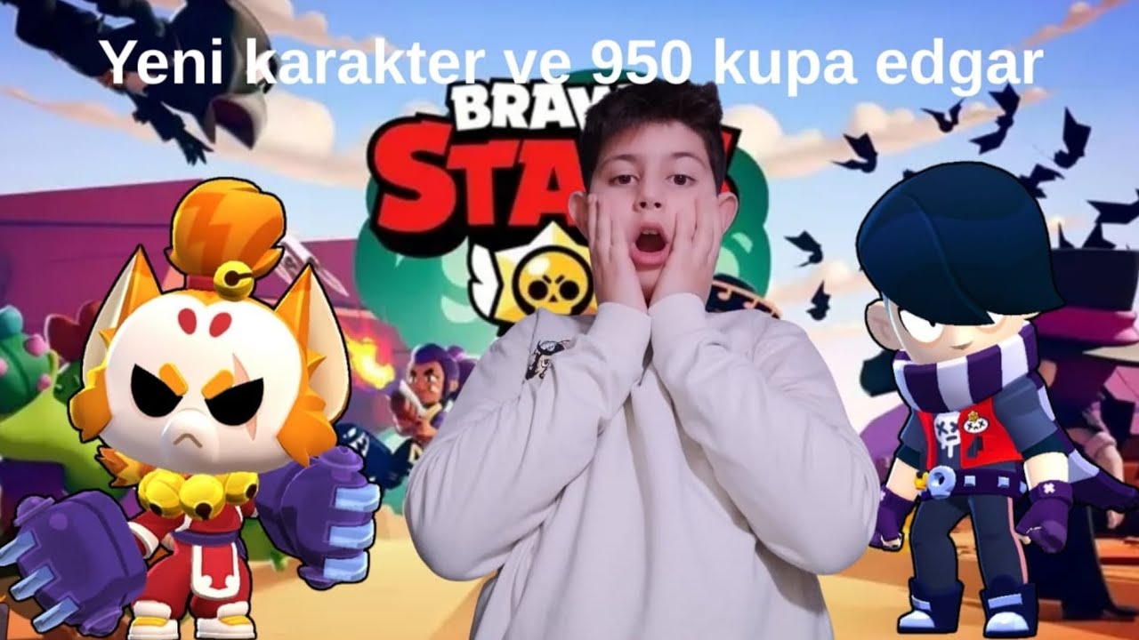 Yeni karakter ve 950 kupa EDGAR.#keşfetbeniöneçıkar #brawlstars #kesfeteyyiz 