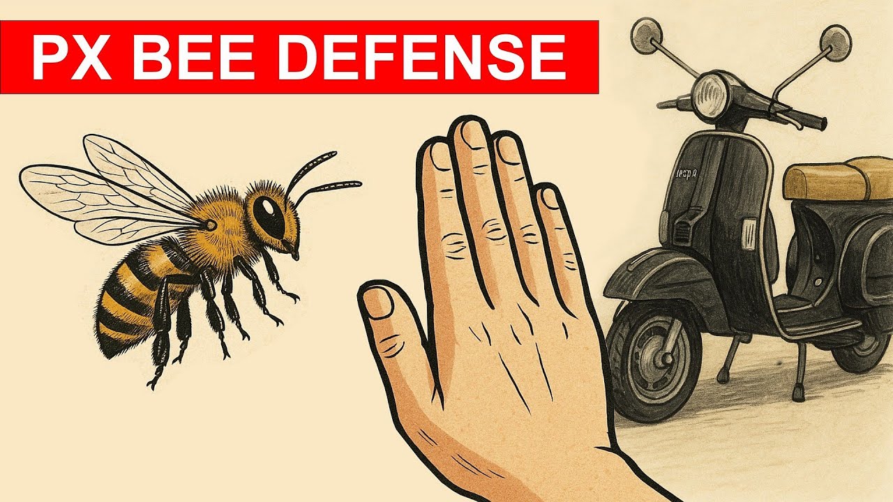 Vespa PX - Defense against BEES - A solution is needed 👀