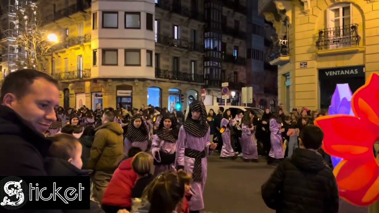 Los Reyes Magos 2025 en San Sebastián, España