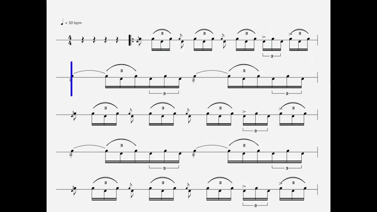 Highland Cathedral Übung @50bpm