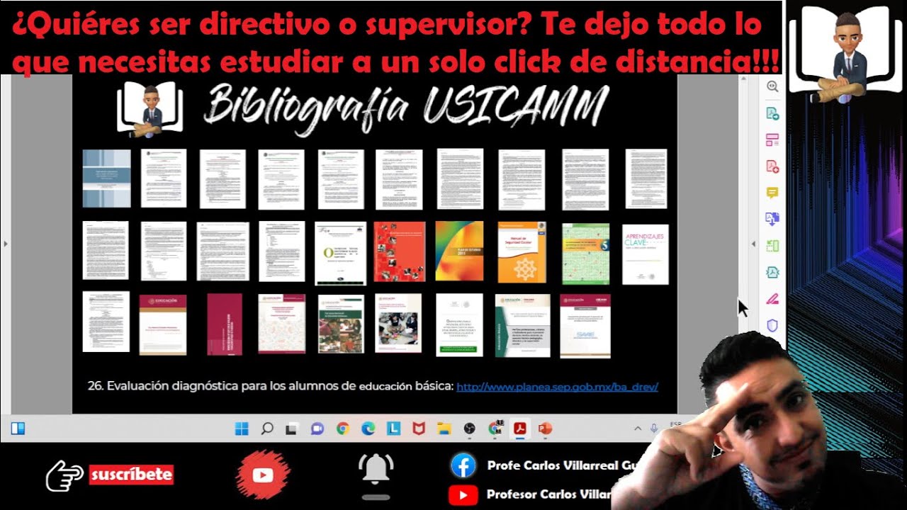 Biblioteca digital con la bibliografía de USICAMM para directivos de primaria y supervisores