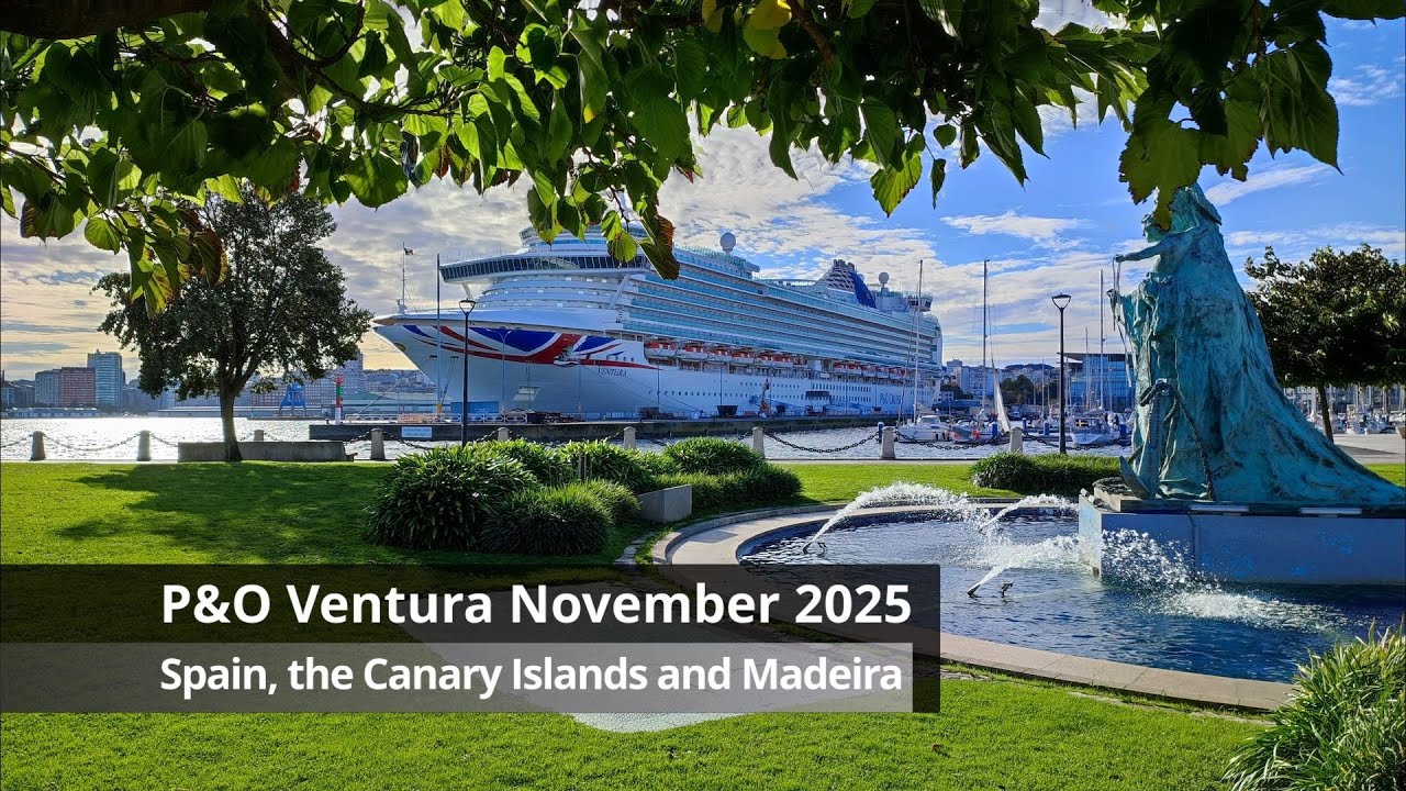 P&O Ventura La Coruna Canary Islands and Madeira N528