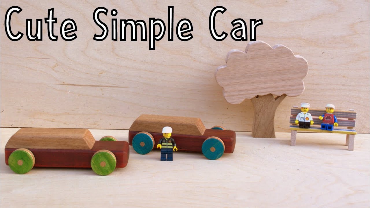 How To Make a Simple Cute Wooden Car - Toys For Charity