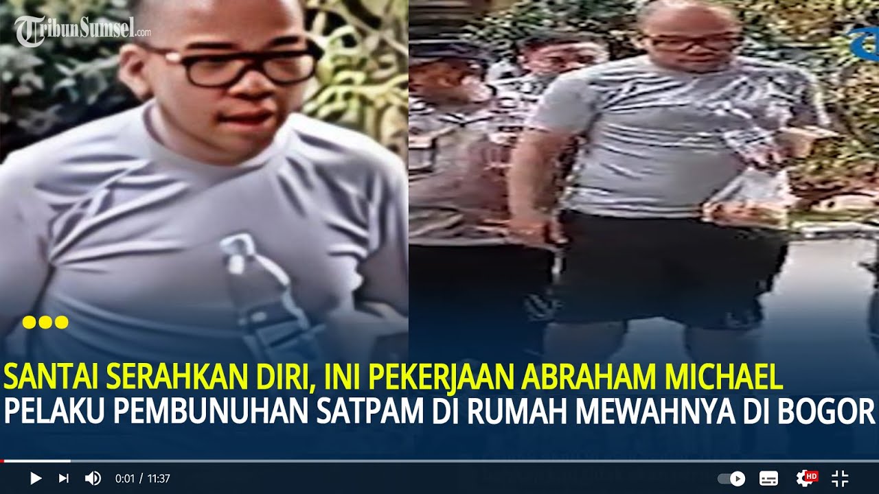 Santai Serahkan Diri, Ini Pekerjaan Abraham Michael Pelaku Pembunuhan Satpam di Rumah Mewah Bogor