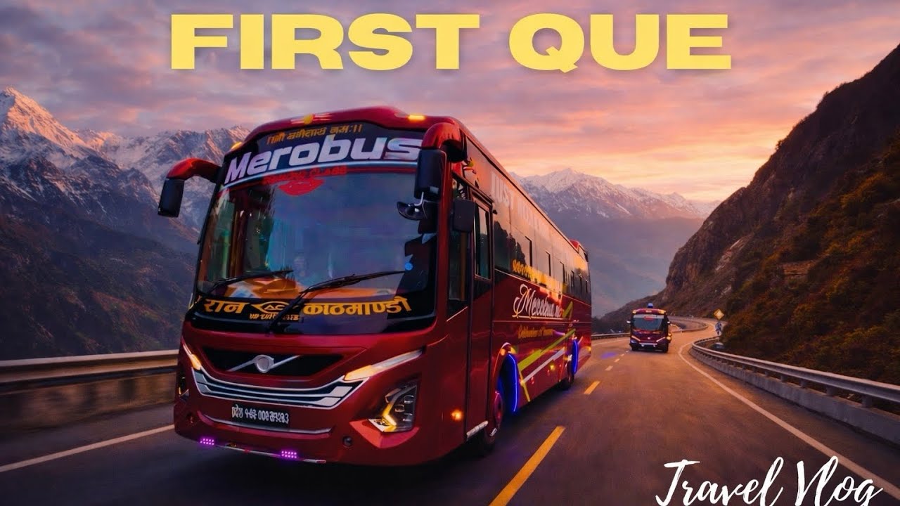 Mero Bus ko First Que Mai Khatra Race Paryo Bajrangabali Ani Fifa Sangha☹️Eicher Kada🔥Basneto Vlogs