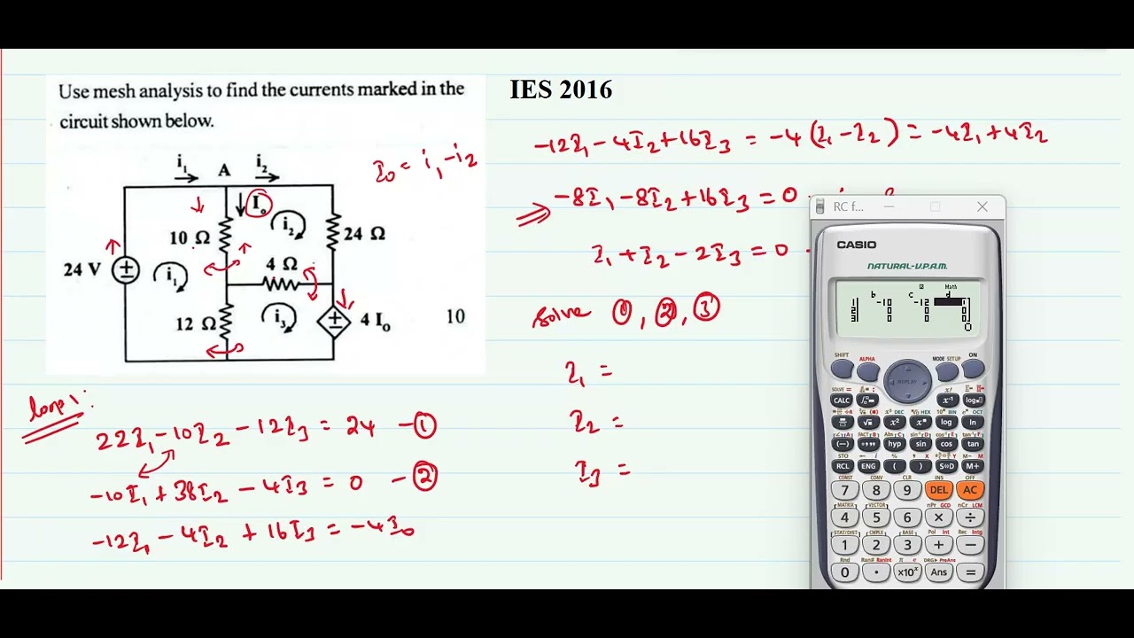 40. Mesh Analysis sums from IAS and IES Descriptive questions