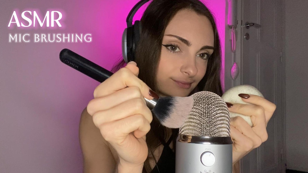 ASMR - BLABLA et MIC BRUSHING #asmr #triggers #whispering #micbrushing