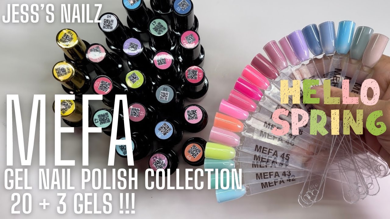 Mefa Gel Nail Collection 20 + 3 Gels!!! | Unboxing/Swatching !