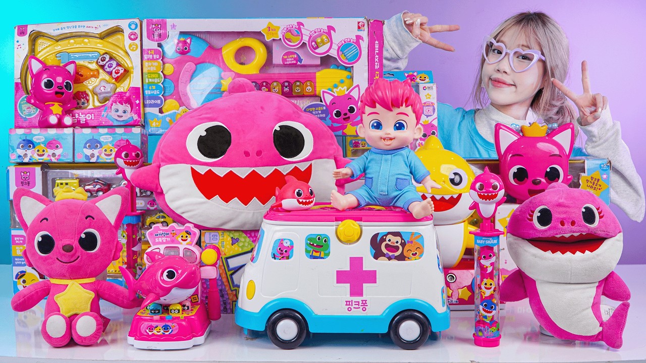 98 Minutes BABY SHARK Collection Unboxing - Satisfying Unboxing Baby Shark Doctor Playset (ASMR)