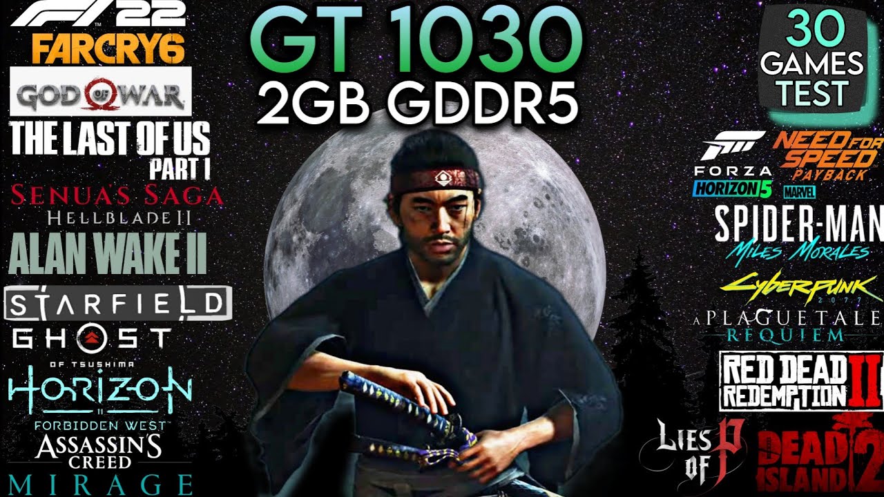 GT 1030 In Mid 2024 - Test In 30 Games - A Good Budget Gpu !