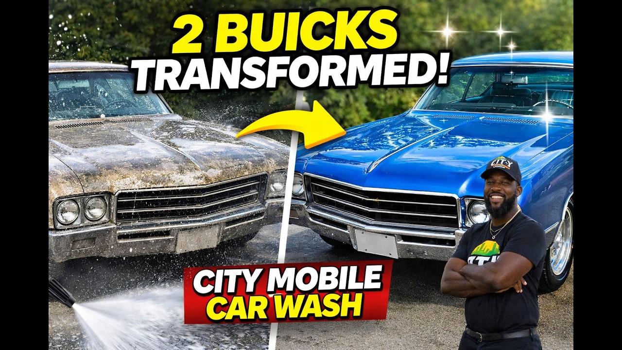 We Detailed TWO Classic Buick Skylarks | Satisfying Car Wash Transformation