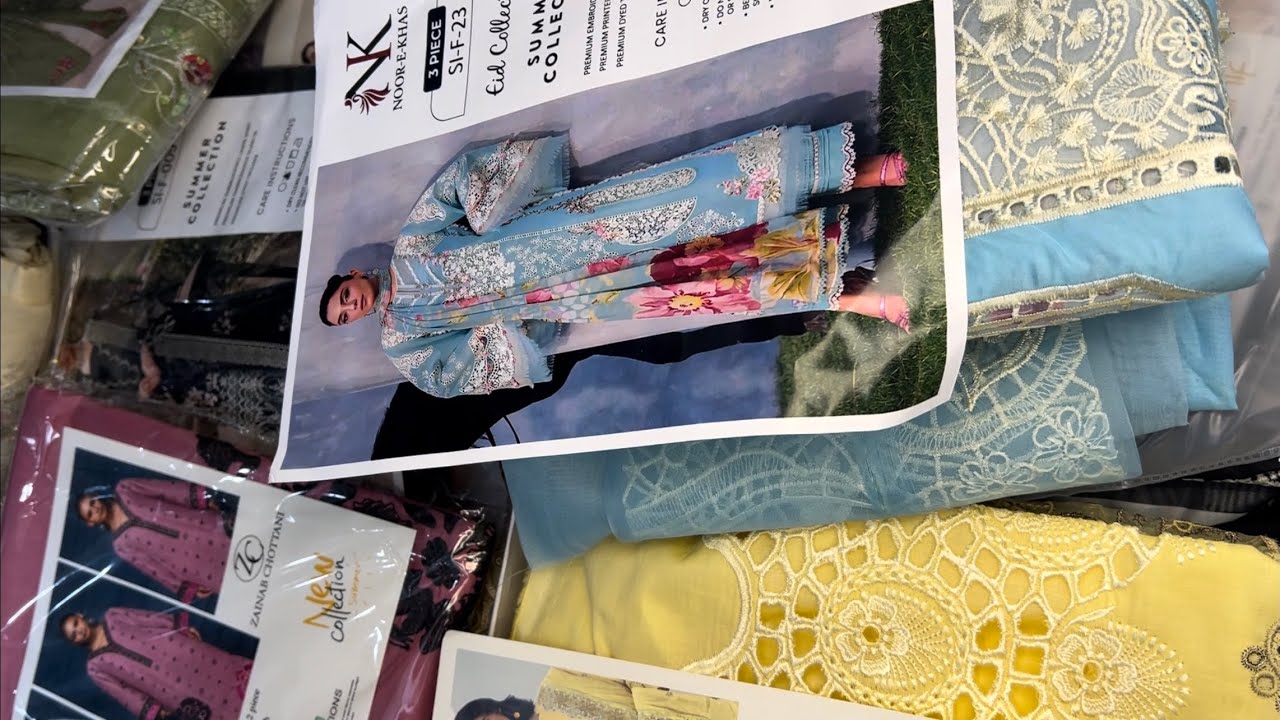 Eid collection started, daily new articles, new designs, Watch now , 0318-4189631.      #fashion 