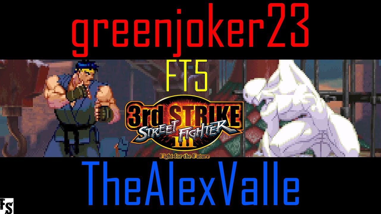 Street Fighter III: Third Strike - greenjoker23 [Ryu/Ken] vs TheAlexValle [Twelve] (Fightcade FT5)