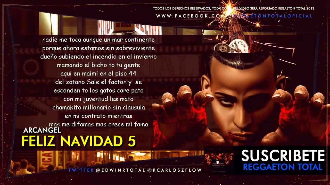 Feliz Navidad 5 Arcangel Tiradera pa wisin 2013 (Letra)