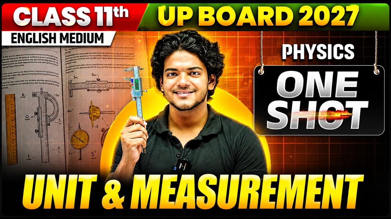 Class 11 Physics Unit & Measurement | UP Board 2027 | Deepak Sir | One Shot