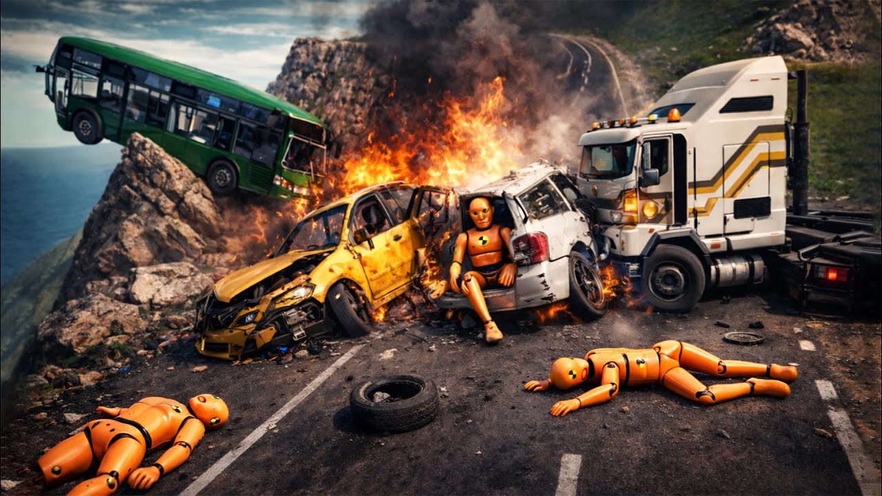 Realistic BeamNG Car Crashes #4 | Ultra High-Speed Crash Compilation