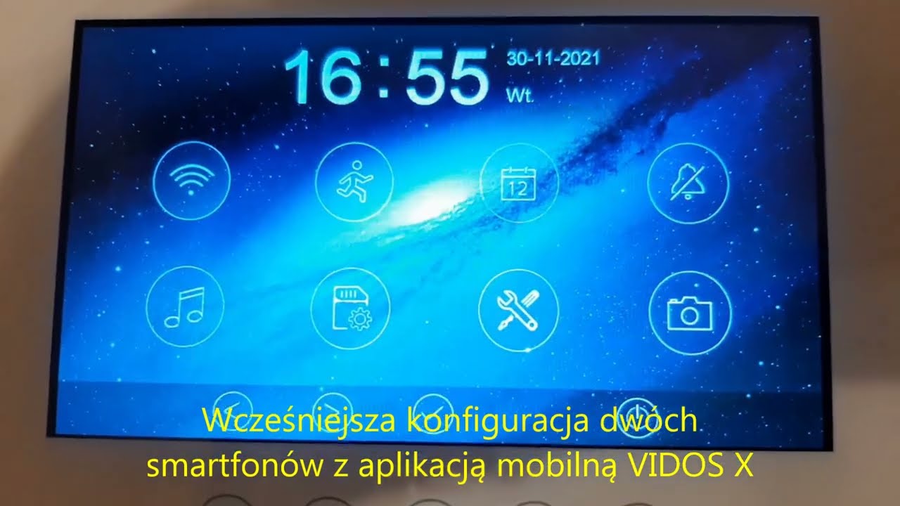 Wideodomofon Vidos Kamera model S11-1 , Monitor M11W-X z opcją Wi-Fi  oraz Monitor M12W