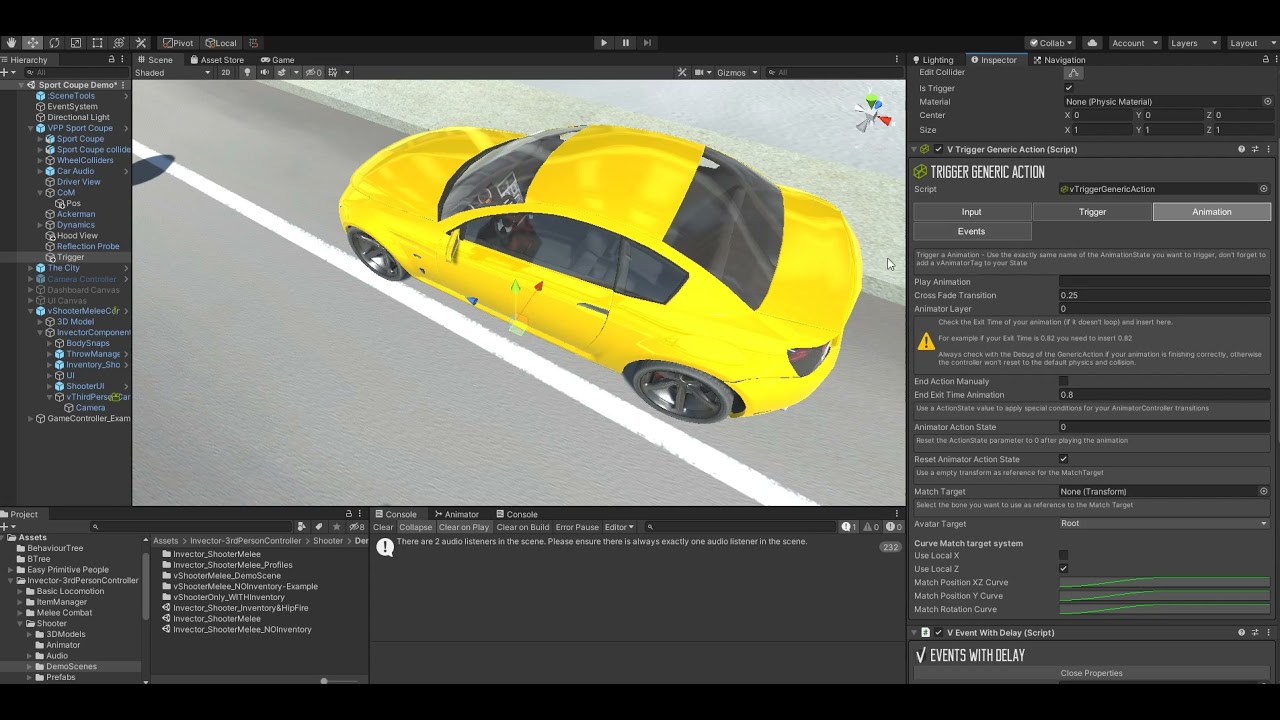 Invector  Tutorial - How to Set-up Enter/Exit a Vehicle using Invector's vGeneric Action