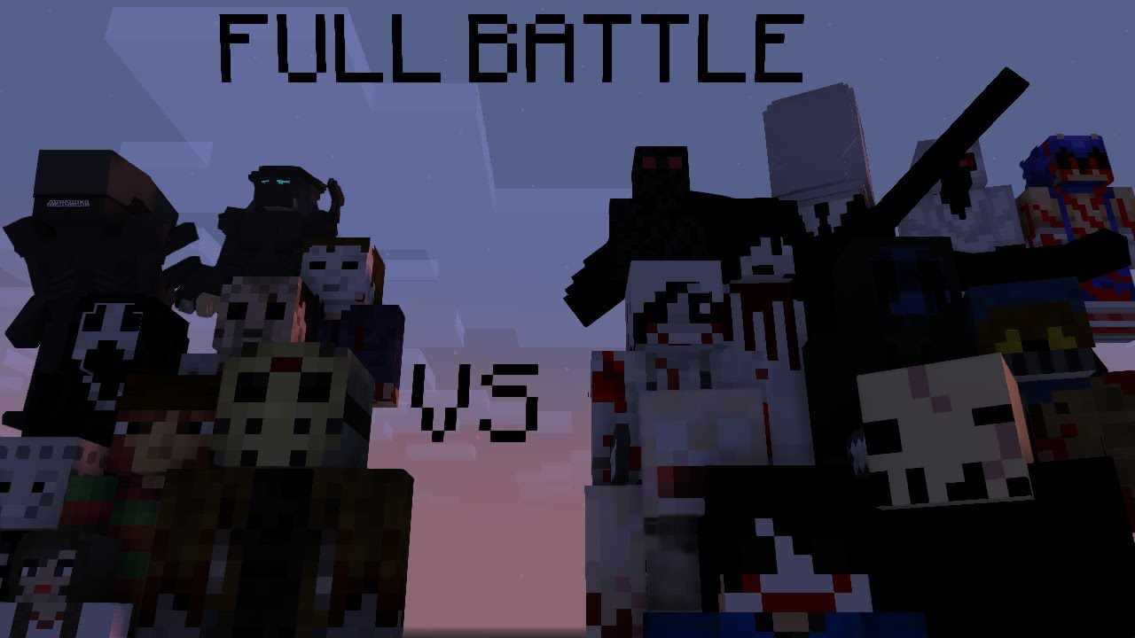 (13+) Horror Movie Monsters vs Creepypastas Minecraft Animation