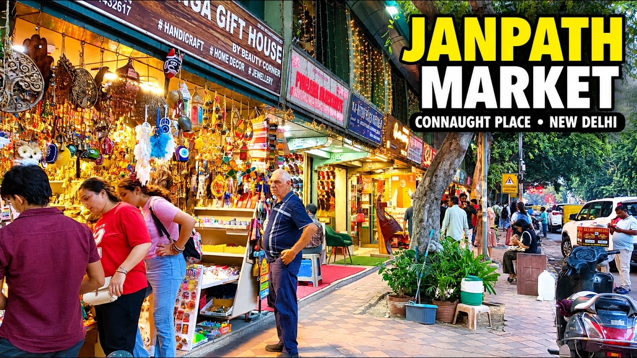🇮🇳 Dussehra Special Walk in Janpath Market, Connaught Place, Delhi | Surprisingly Less Crowd! 🛍️