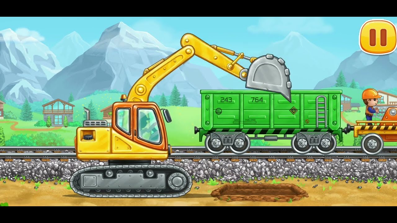 Build a Tunnel Through a Mountain | Fun Train Game!