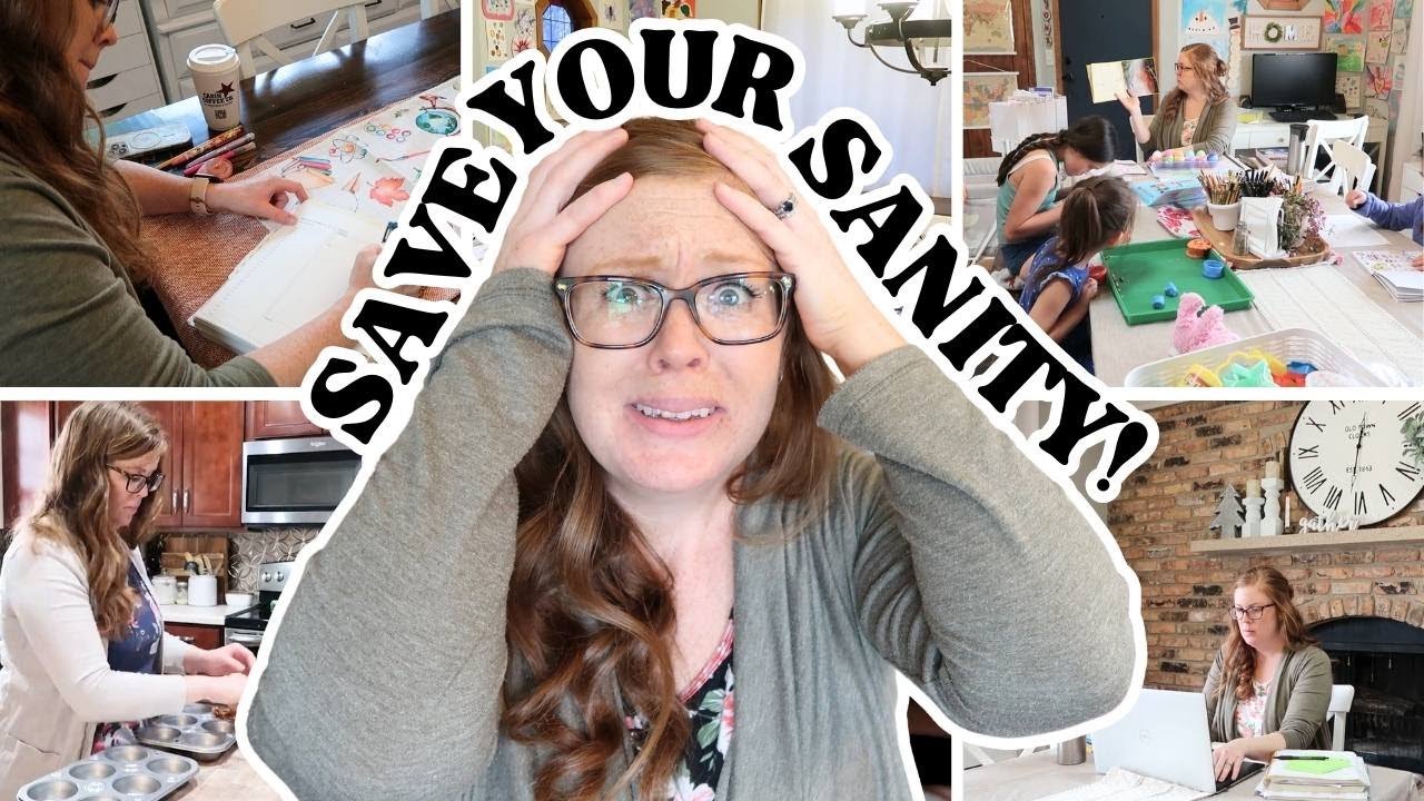 Homeschool Tips for Saving Your Sanity || SANITY-SAVERS FOR OVERWHELMED HOMESCHOOL MOMS