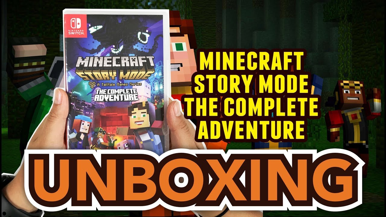 Minecraft Story Mode The Complete Adventure (Nintendo Switch) Unboxing !!