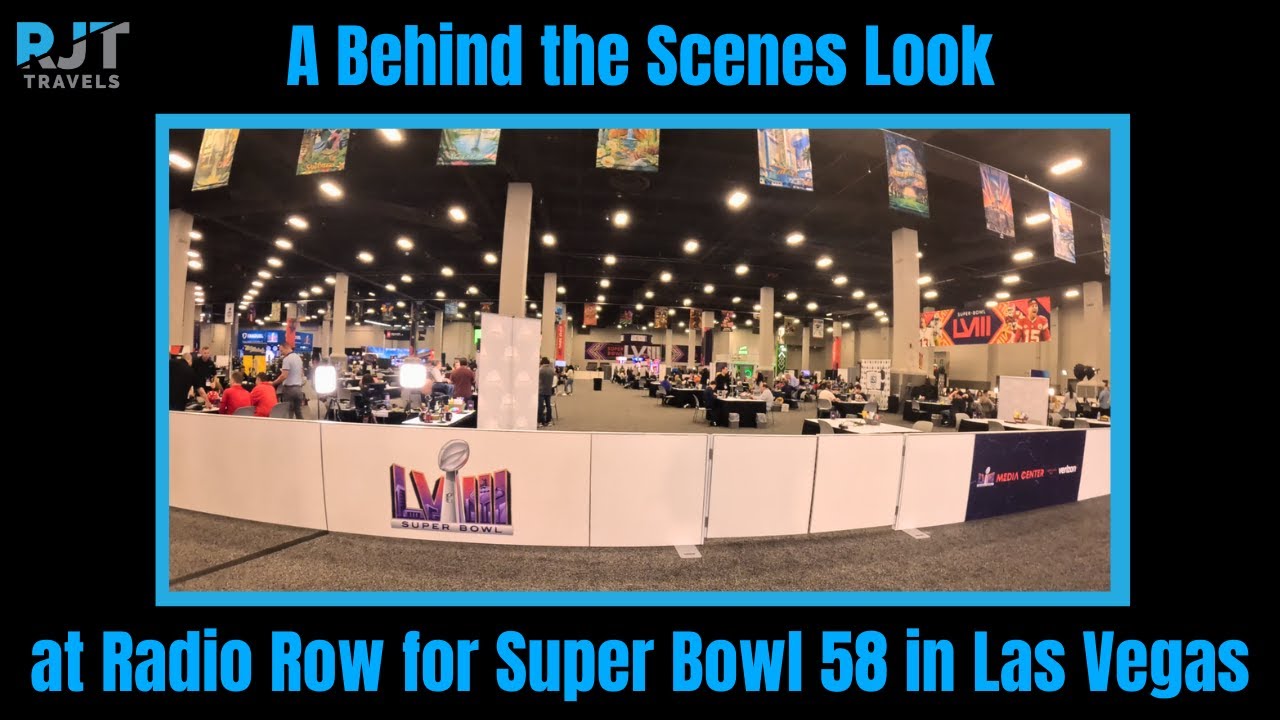 Behind the Scenes Look at Radio Row for Super Bowl 58 in Las Vegas