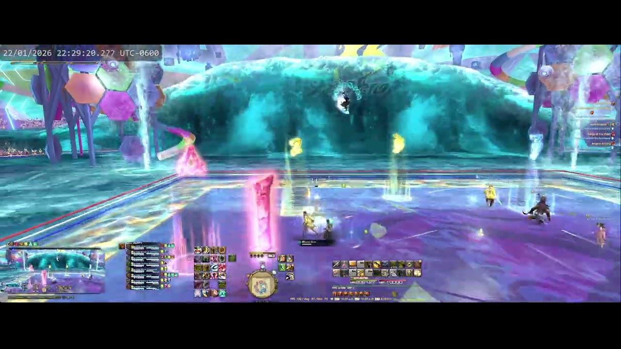 FFXIV 7.4 Raid Night Week 3.3 M10S Phase 3 Prog 48% Wipe 01-22-2026