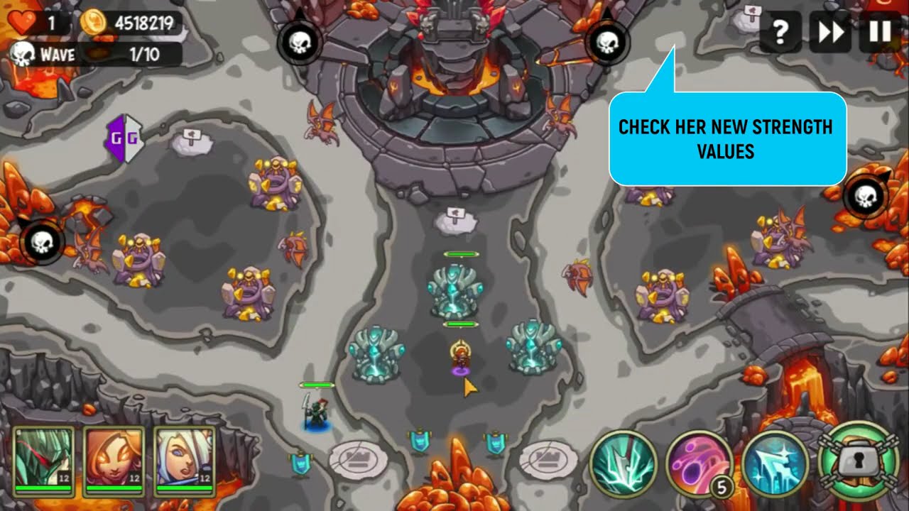 EMPIRE WARRIORS TD Hell Level 40 with Tower hack and Heroes Life/ Attack Boost, Game Guardian